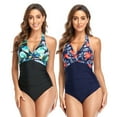 thumbnail image 1 of KYAIGUO Womens One Piece Swimsuits Summer Bikini Bathing Suits Slim Fit Tummy Control Swimdress for Women Athletic Swimwear, 1 of 9