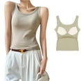 thumbnail image 1 of KYAIGUO Womens Tank Tops Summer Sleeveless High Neck Ribbed Knit Slim Fitted Blouse Side Ruched Basic Tees Shirts S-XL, 1 of 9