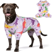 KYEESE Dog Pajamas, Lightweight Summer Pjs for Small Medium and Large Dogs, Dinosaur, M