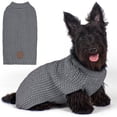 thumbnail image 1 of KYEESE Dog Sweater, Grey Warm Pullover with Reflective Thread, Dog Sweater for Small Dogs, XS, 1 of 7