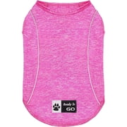KYEESE Reflective Dog Shirt, Lightweight Quick Dry T-Shirt for Small Medium and Large Dogs, Rose Red, M