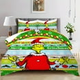 KYGABAK Grinch Comforter Set Queen,Grinch Comforter Set,Grinch Duvet