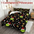 KYGABAK King Size Grinch Bedding,Grinch Queen Bedding,Grinch Duvet