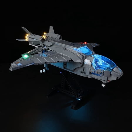 BrickSoul Led Light Kit (No Model) Designed for Lego The Avengers Quinjet 76248 Spaceship Building Blocks Kit (Classic Version)