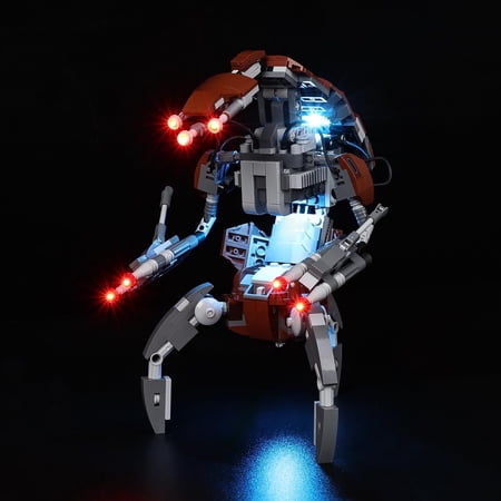 BrickSoul Led Light Kit for Lego 75381 Droideka Building Set, Compatible with LEGO Stared Wars Droideka Model,No Models (Classic Version)