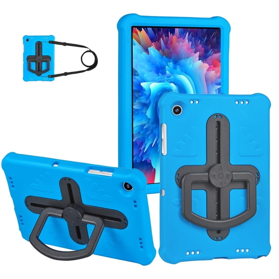 Case for Samsung Galaxy Tab A11+/A11 Plus Case 11 inch with Shoulder Strap, Shockproof Handle Kickstand (2025, SM-X230/X235/X236), Blue