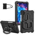 thumbnail image 1 of XYX Kids Case for Samsung Galaxy Tab A11 Case 8.7 inch with Shoulder Strap, Shockproof Handle Kickstand (2025, SM-X133/X135), Black, 1 of 7