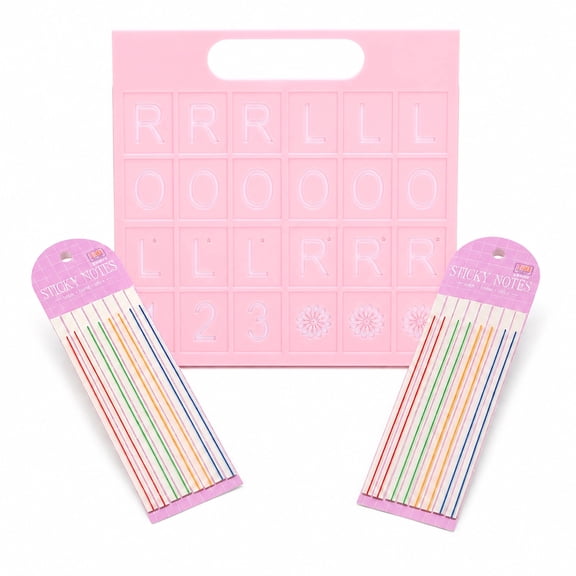 KYJiuLiu Solo Mahjong Practice Board Kit with 320 Line Finder Strips, 24-Slot 3D Printed Tile Trainer, Pink