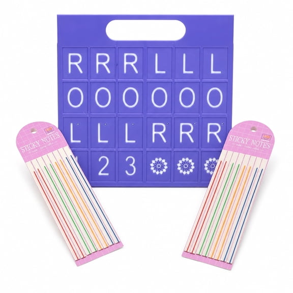 KYJiuLiu Solo Mahjong Practice Board Kit with 320 Line Finder Strips, 24-Slot 3D Printed Tile Trainer, Purple