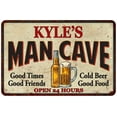 thumbnail image 1 of KYLE'S Man Cave Sign 8 x 12 High Gloss Metal 208120011129, 1 of 1