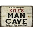 thumbnail image 1 of KYLE'S Man Cave Sign Rustic Garage Decor Gift 8x12 Metal 208120035129, 1 of 1