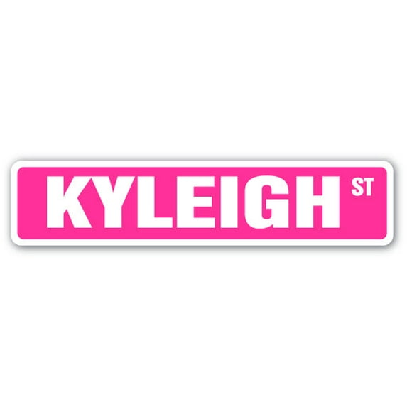 KYLEIGH Street Sign Childrens Name Room Sign | Indoor/Outdoor | 36" Wide