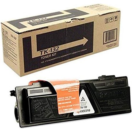 KYOCERA 1T02HS0US0 Model TK-132 Black Toner Kit for use FS-1028MFP, FS-1128MFP, FS-1300D and FS-1350DN Black and White Multifunctional Printers