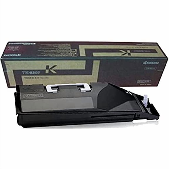 KYOCERA 1T02LK0US0 Model TK-8307K Black Toner Kit for use TASKalfa 3050ci, 3051ci, 3550ci and 3551ci A3 Color Multifunction Printers; Up to 25000 Pages Yield at 5% Average Coverage