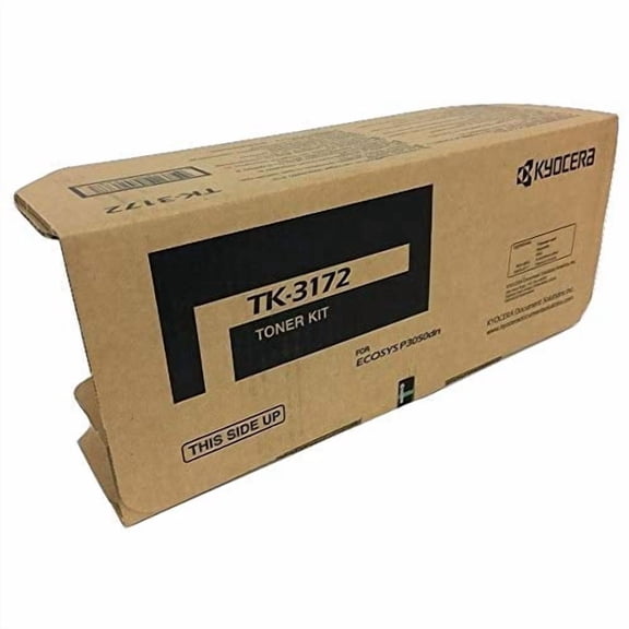 KYOCERA TK3172 Toner Cartridge, f/ P3050dn, 15,500 Page Yield, BK