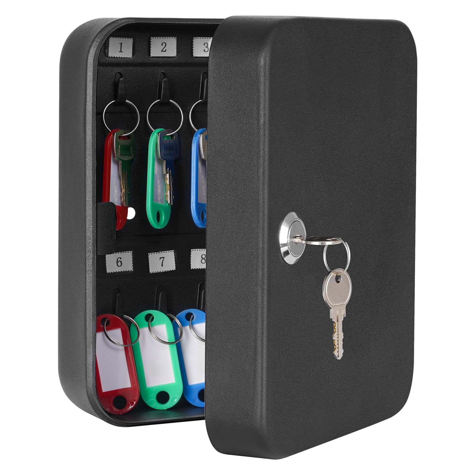 KYODOLED Key Wall Mount, Locking Key Box Organizer, Key Lock