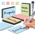 thumbnail image 1 of KYONANO Writable Magnetic Strips Removable Labels with 1 Marker, 2.4" x 1.6", Multicolor, 48 Count, 1 of 7