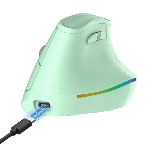 KYSONA 57° Ergonomic Vertical Wireless Mouse, Bluetooth & 2.4G ...
