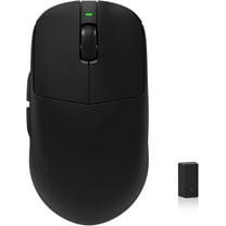KYSONA Wireless Gaming Mouse with Charging Dock，Lightweight 42g, 24000 DPI, Wired/Bluetooth/2.4G Optical Mice, Long Battery Life, Compatible with PC/Mac - Black