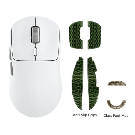 KYSONA Wireless Gaming Mouse Ultralight 55g, 3395 Lag-Free Sensor, 26K DPI, 80Hrs Long Battery Life, 6 Programmable Button for PC, 3 Modes (2.4G/Wired/BT), Win with M600v2, White