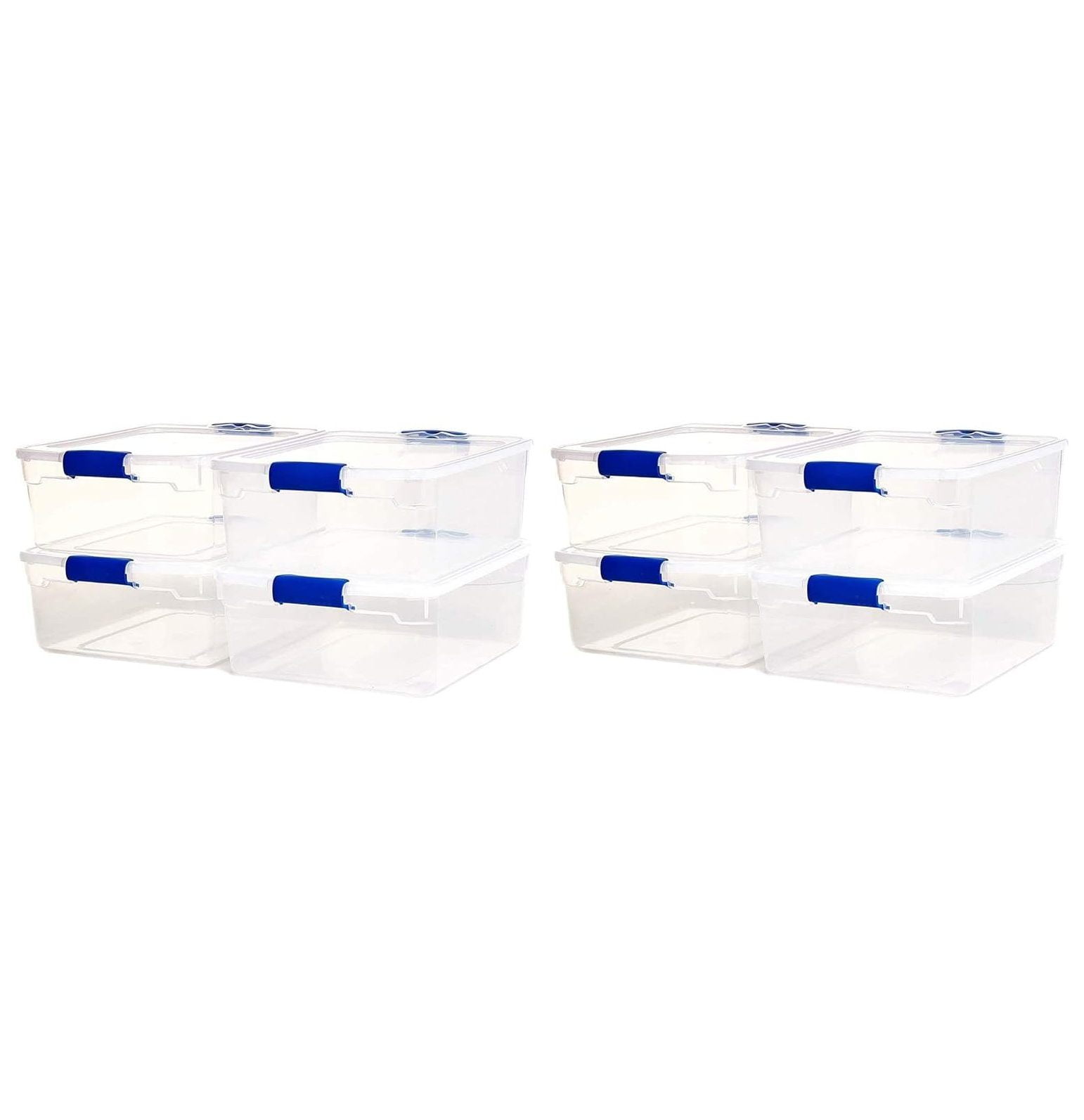 KYTVOLON Heavy Duty Modular Stackable Storage Tote Containers with