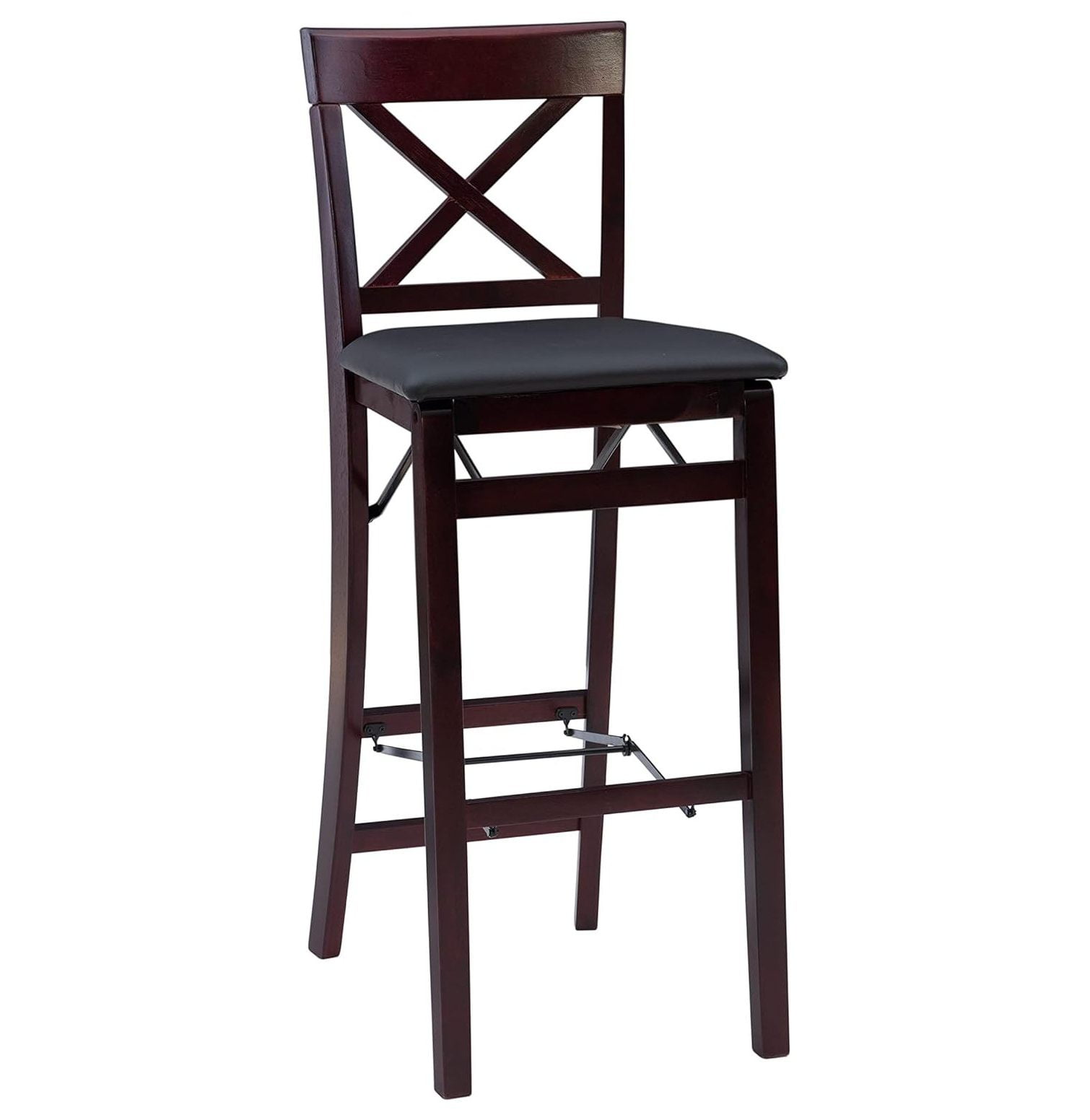 KYTVOLON Triena X Back Folding Bar Stool, Brown