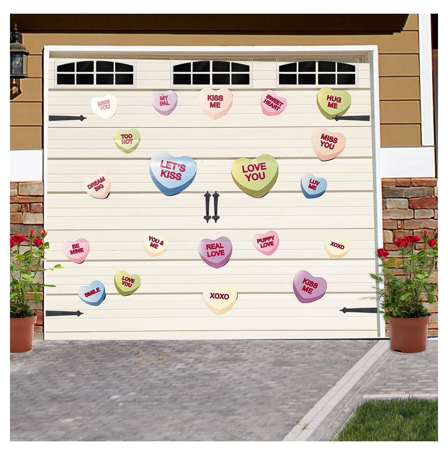 KYTVOLON Valentine's Day Garage Door 20 Pieces, Jumbo Candy