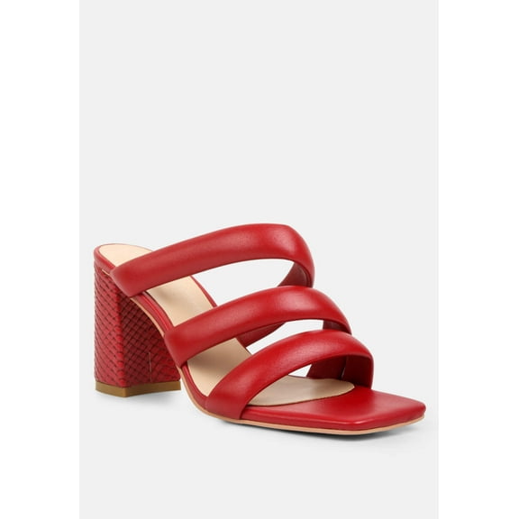KYWE Textured Heel Chunky Strap Sandals