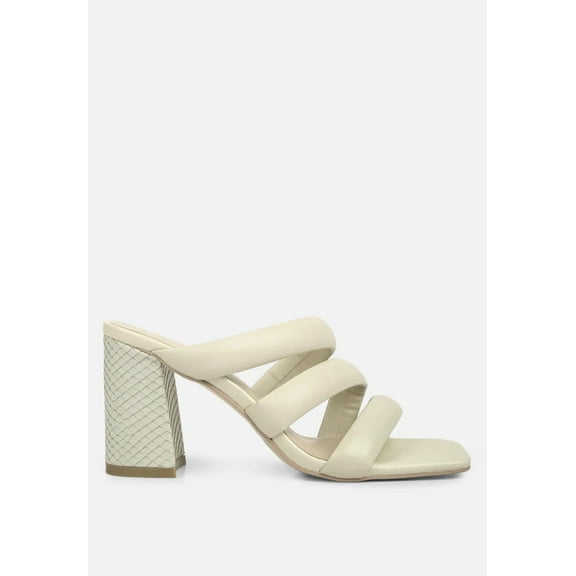 KYWE Textured Heel Chunky Strap Sandals