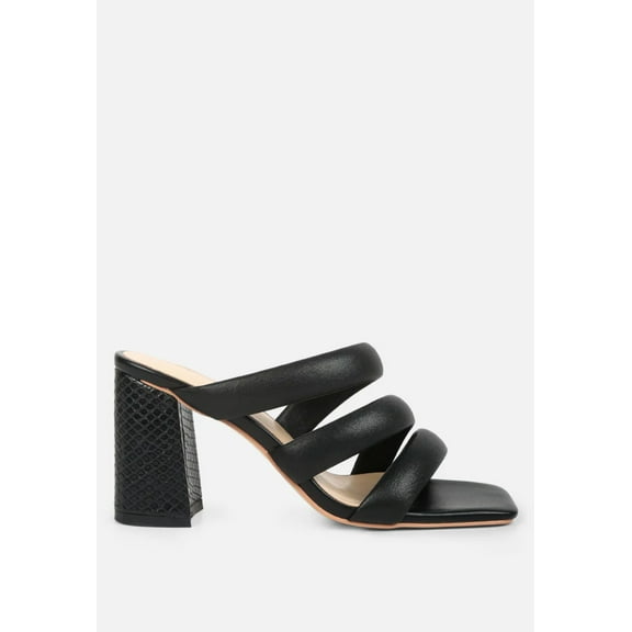 KYWE Textured Heel Chunky Strap Sandals