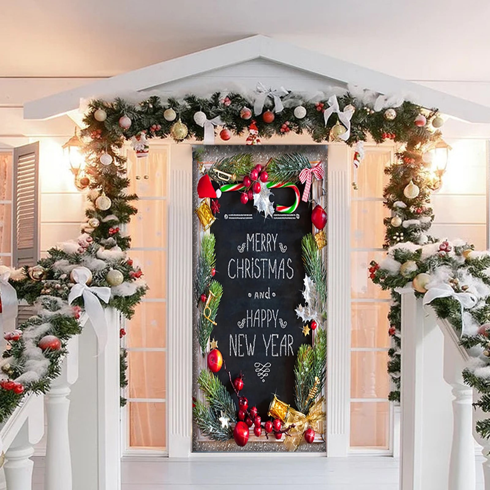 KYWHSGABRSWall stickers,Halloween Christmas Door Cover Font Porch Sign