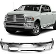 thumbnail image 1 of KYX Front Bumper Fit for Dodge Ram 1500 2014-2018, Fits Ram 1500 Classic 2019-2022 with Fog Light Cutouts & Parking Sensor Holes, Chrome Steel Front Bumper Cover, CH1002402, 1 of 3