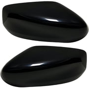 KYYET Gloss Black Side Wind Mirror Cover Cap Housing Compatible with Nissan Altima 2013-2018 Without Turn Signal Light