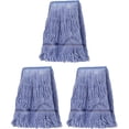 thumbnail image 1 of KYascend Heavy Duty Loop Mop Heads, 3 pack, Blue, Commercial/Industrial Cotton String for Floor Cleaning, 1 of 7