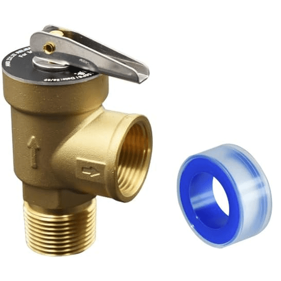 KYascend Pressure Relief Valve, 3/4 Inch Thread, 150 PSI, 210F Max, Relief Valve Made of Lead-free Copper, CSA LISTED