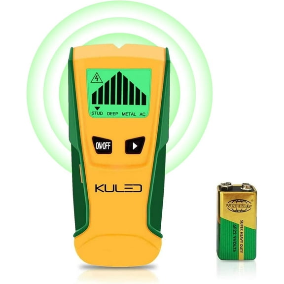 KYascend Stud Finder, 3 in 1 Multi-Function Wall Stud Sensor Detector with LCD Display and Sound Warning for AC Live Wire, Wood, Metal, Deep Scanning KULED M79