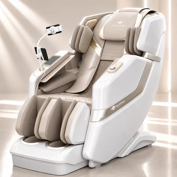 KoziSense KZ-313 Heated Jade Stone Roller Massage Chair Zero Gravity SL-Track with Wireless Charge