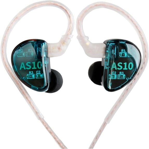 KZ AS10 in Ear Monitor Earbuds Headphone, Pure 5 Balanced Armature 5BA KZ Earbuds Earphone, Musician in Ear Monitor Headphone High Fidelity HiFi Headset