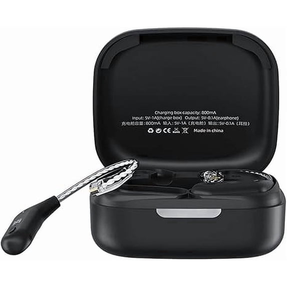 KZ AZ09 Bluetooth 5.2 Module IEM Bluetooth Adapter Wireless Waterproof Ear Hook Extra Long Battery Life Bluetooth Cable for KZ ZS10 PRO/ZS10 PRO X/ZSN Pro X/ZSN PRO/AS16 PRO/Zax, CRA/C12(C pin)