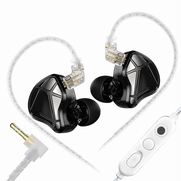 KZ Axas Gaming Earbuds Wired, Noise Isolation IEM for Gaming with Low Latency, Comfort-Fit Earphones for PS4 PC Xbox PS5, Laptop, Consoles and Mobile