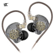 KZ EDX Lite in Ear Monitors Headphones Super Linear Dynamic Driver Wired IEM Earphones 0.75mm 2 Pin Detachable OFC Cable With Microphone For Audiophiles