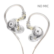 KZ EDX Pro Hi-Fi Bass In-Ear Monitors, Wired 3.5mm Dynamic Noise Isolating Sport Earbuds, No Mic