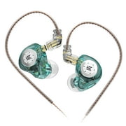 KZ EDX Pro in Ear Monitors KZ Headphones IEM Earphones with Dual DD HiFi Stereo Sound Earphones Wired Noise Cancelling Gaming Earbuds Cyan, No Mic