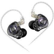 KZ Gale in-Ear Monitors,Super-Linear Dynamic Driver IEM Earphone,Ultra-Responsive Bass Hi-Fi Wired Gaming Earbuds with Detachable Recessed 2Pin Cable for AudiophileWithout Mic, Black