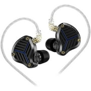 KZ PRX HiFi Planar Magnetic Driver in-Ear Monitor, Bass Stereo Sound Comfortable Wired Earbuds, Secure Fit Sound Isolation High Sensitivity Earphone for Audio Engineers, Musicians (Black,No Mic)