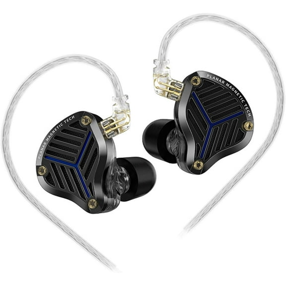 KZ PRX IEM, Planar Diaphragm Driver in ear Monitor Headphones, Noise Cancelling Earbuds Wired, Ear phones with Cord for Audiophile Singers Computer Laptop Gaming, 3.5mm Audio Plug