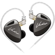 KZ Vader Triple Driver in-Ear Monitor Music Earphone,HiFi IEM with 4 Tuning Levels, 0.75mm Pins Wired Sport Earbud HeadphonesHigh-Resolution Version, Without Mic