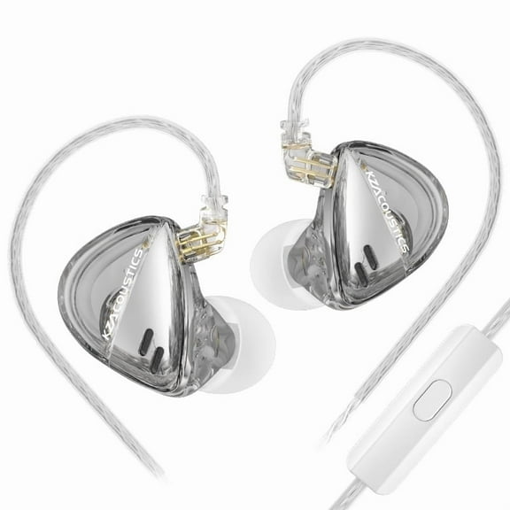 KZ X Angelears Libra Ultra-Wide Frequency Dynamic Driver HiFi in-Ear Earphone IEMs, 1DD in Ear Monitor with 0.75 Replaceable Cable (Standard, Mic)