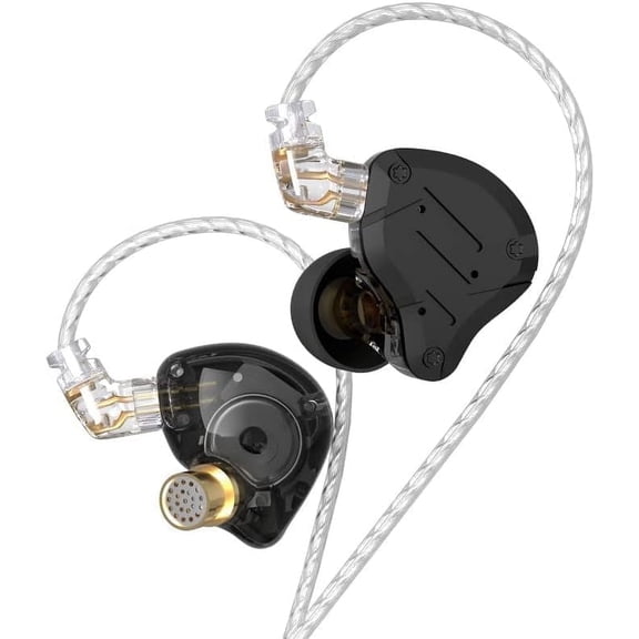 KZ ZS10 PRO X in Ear Monitor,4BA+1DD 5 Drivers IEM Earphones HiFi in Ear Headphones with Alloy Faceplace Detachable Cable for Gaming Audiophile Musician DJ Stage Earbuds