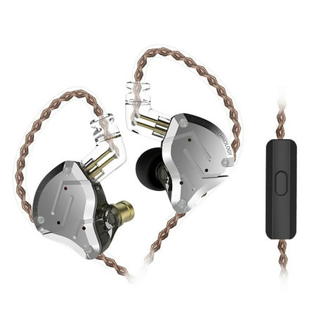 KZ ZS10 Pro 3.5mm Wired In-ear Headphones 1DD+4BA Earphone Sports Headset 2pin Detachable Cable In-line Control with Mic